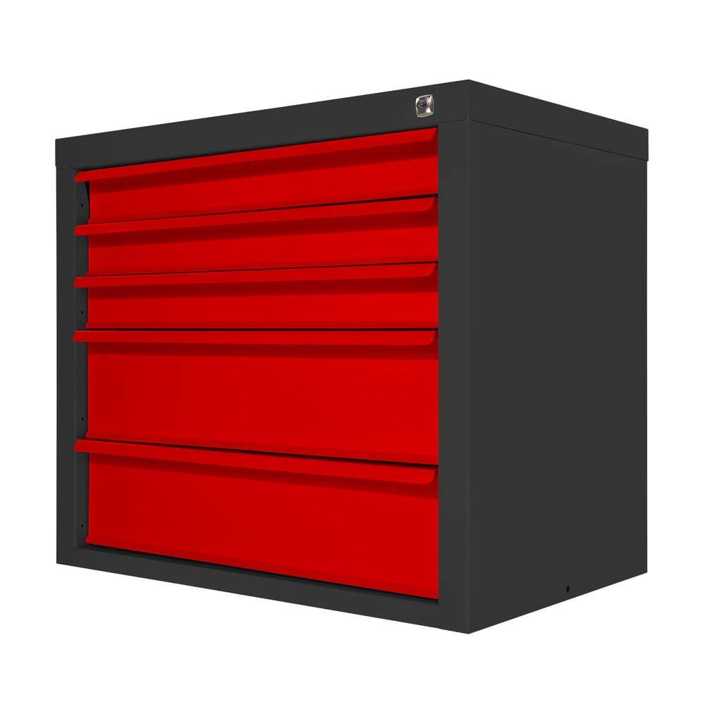 Produktabbildung Nr. 2: HEMMDAL Schubladenschrank Classic, 5 Schubladen, HxBxT 600 x 700 x 435 mm, anthrazitgrau/verkehrsrot
