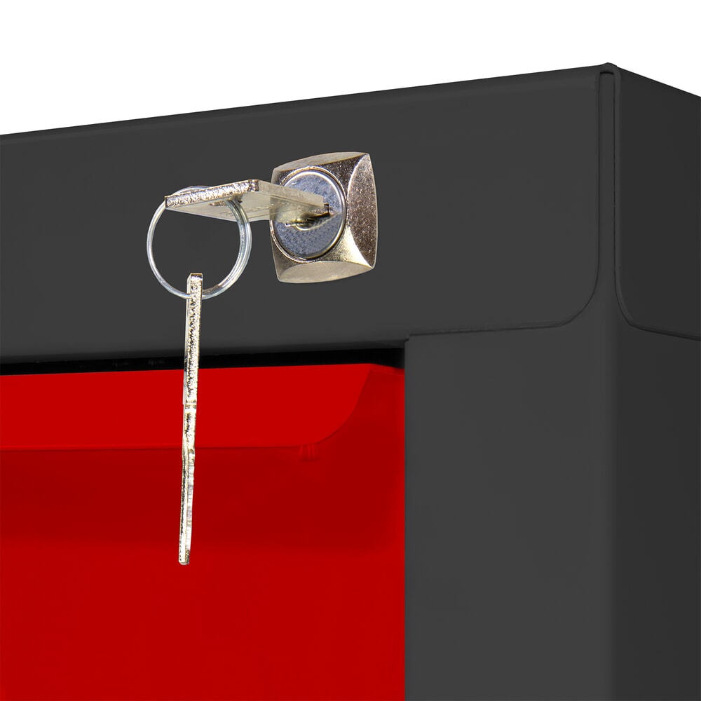 Produktabbildung Nr. 2: HEMMDAL Schubladenschrank Classic, 6 Schubladen, HxBxT 750 x 700 x 435 mm, anthrazitgrau/verkehrsrot