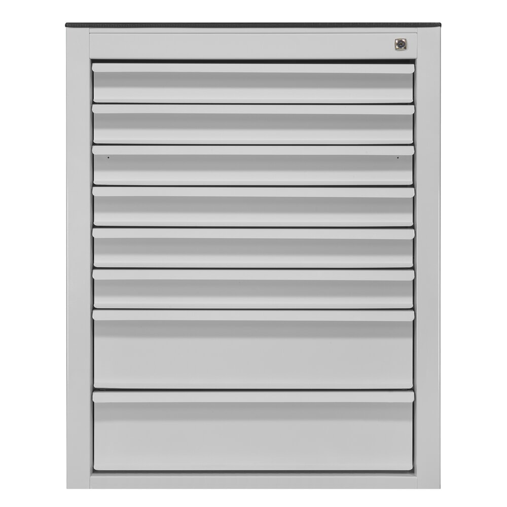 Produktabbildung Nr. 1: HEMMDAL Schubladenschrank Maxi, 8 Schubladen, HxBxT 900 x 710 x 550 mm, lichtgrau