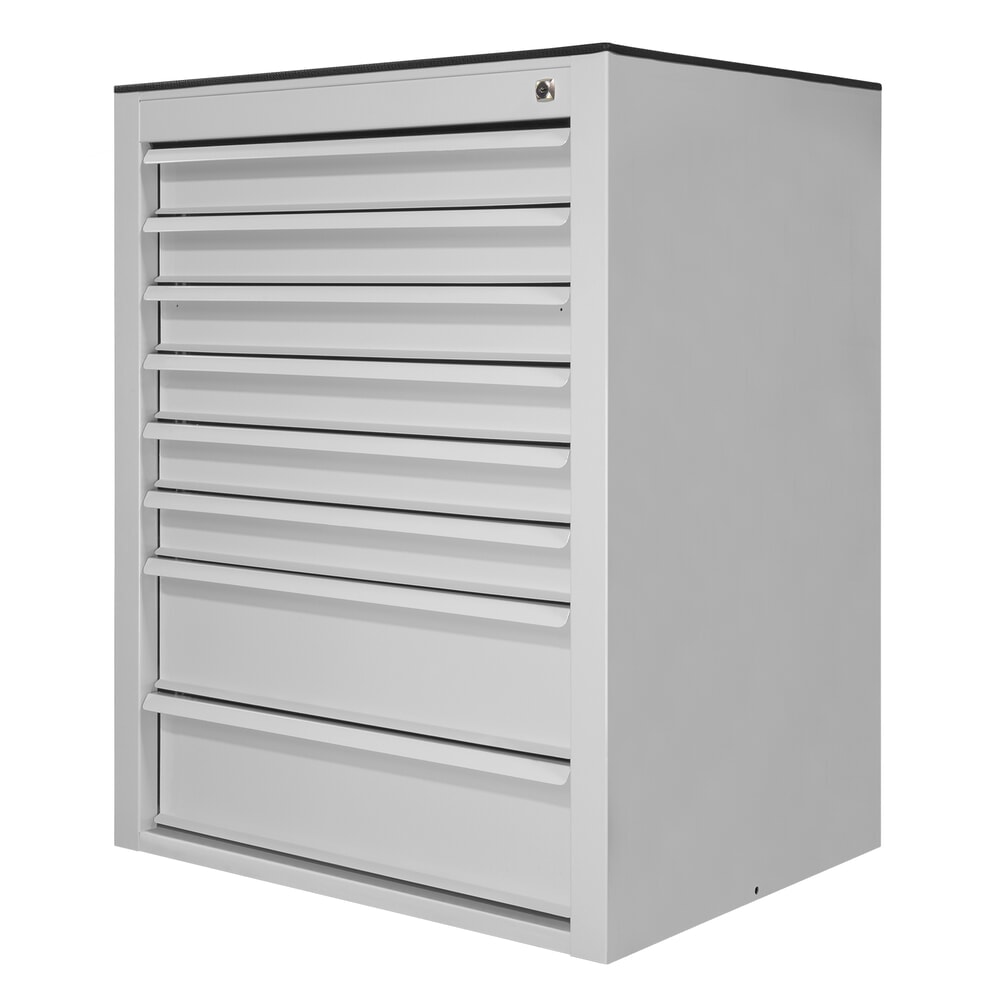Produktabbildung Nr. 3: HEMMDAL Schubladenschrank Maxi, 8 Schubladen, HxBxT 900 x 710 x 550 mm, lichtgrau