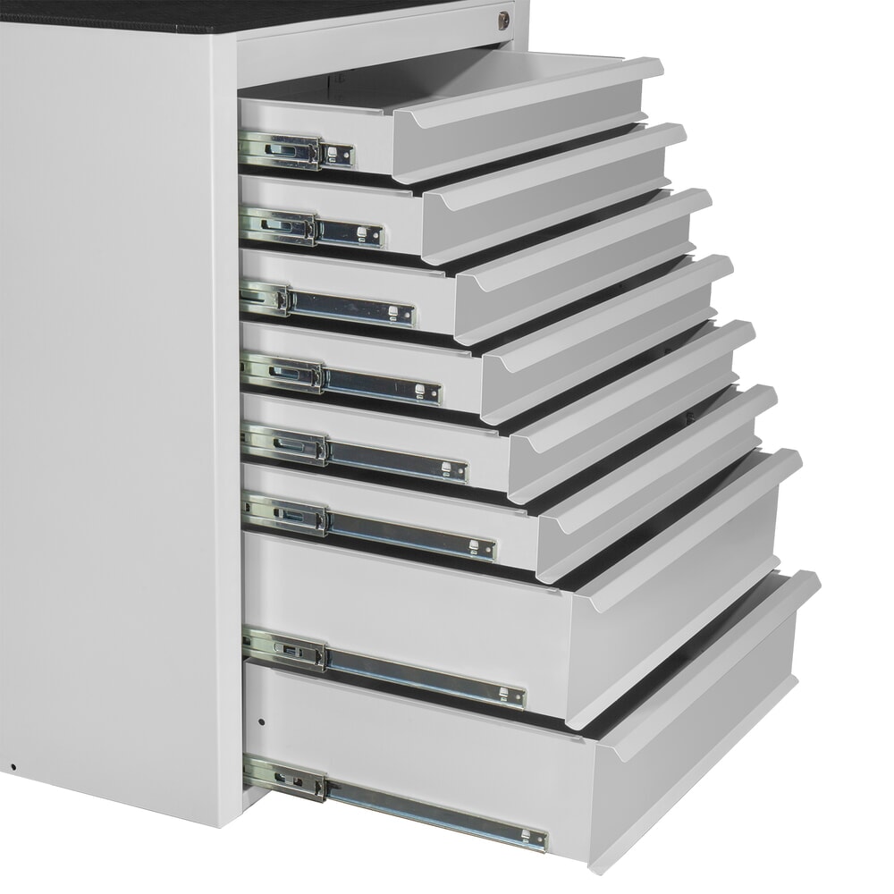 Produktabbildung Nr. 4: HEMMDAL Schubladenschrank Maxi, 8 Schubladen, HxBxT 900 x 710 x 550 mm, lichtgrau