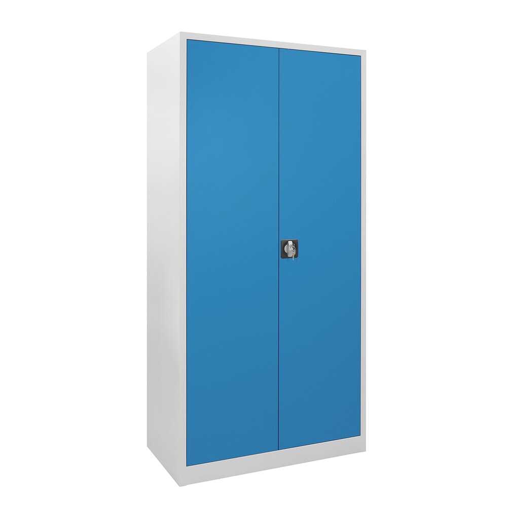 Produktabbildung Nr. 2: Steinbock® Flügeltürenschrank, HxBxT 1950 x 920 x 420 mm, lichtgrau/lichtblau