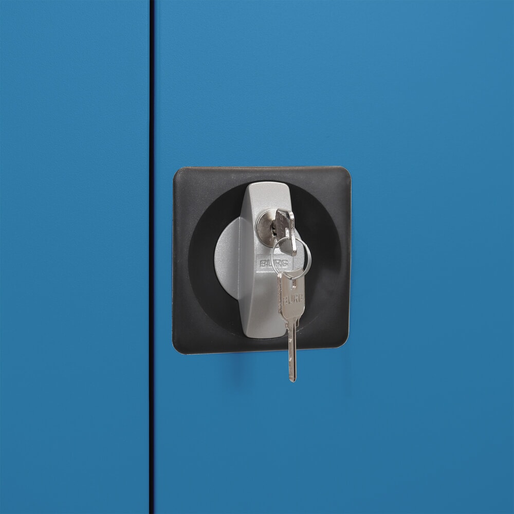 Produktabbildung Nr. 6: Steinbock® Flügeltürenschrank, HxBxT 1950 x 920 x 420 mm, lichtgrau/lichtblau