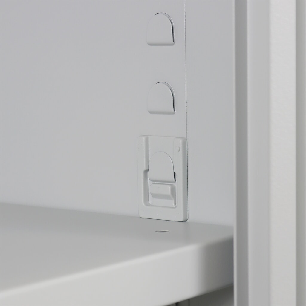 Produktabbildung Nr. 7: Steinbock® Flügeltürenschrank, HxBxT 1950 x 920 x 420 mm, lichtgrau/lichtblau