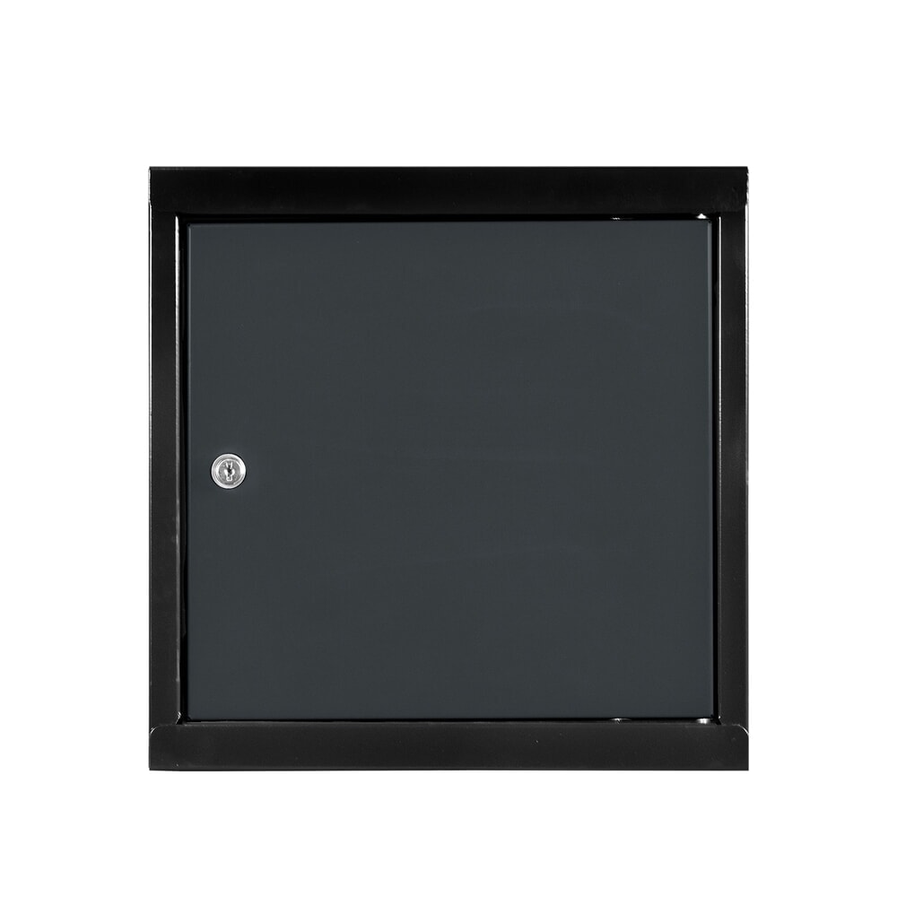 Produktabbildung: HEMMDAL Schließfachwürfel, Zylinderschloss, HxBxT 400 x 400 x 400 mm, anthrazitgrau