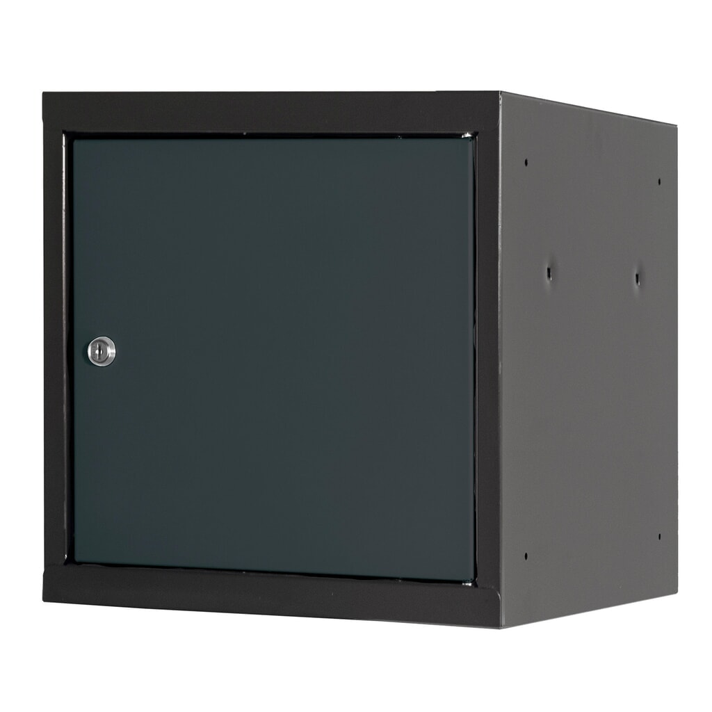 Produktabbildung Nr. 3: Steinbock® Schließfachwürfel, Zylinderschloss, HxBxT 400 x 400 x 400 mm, anthrazitgrau