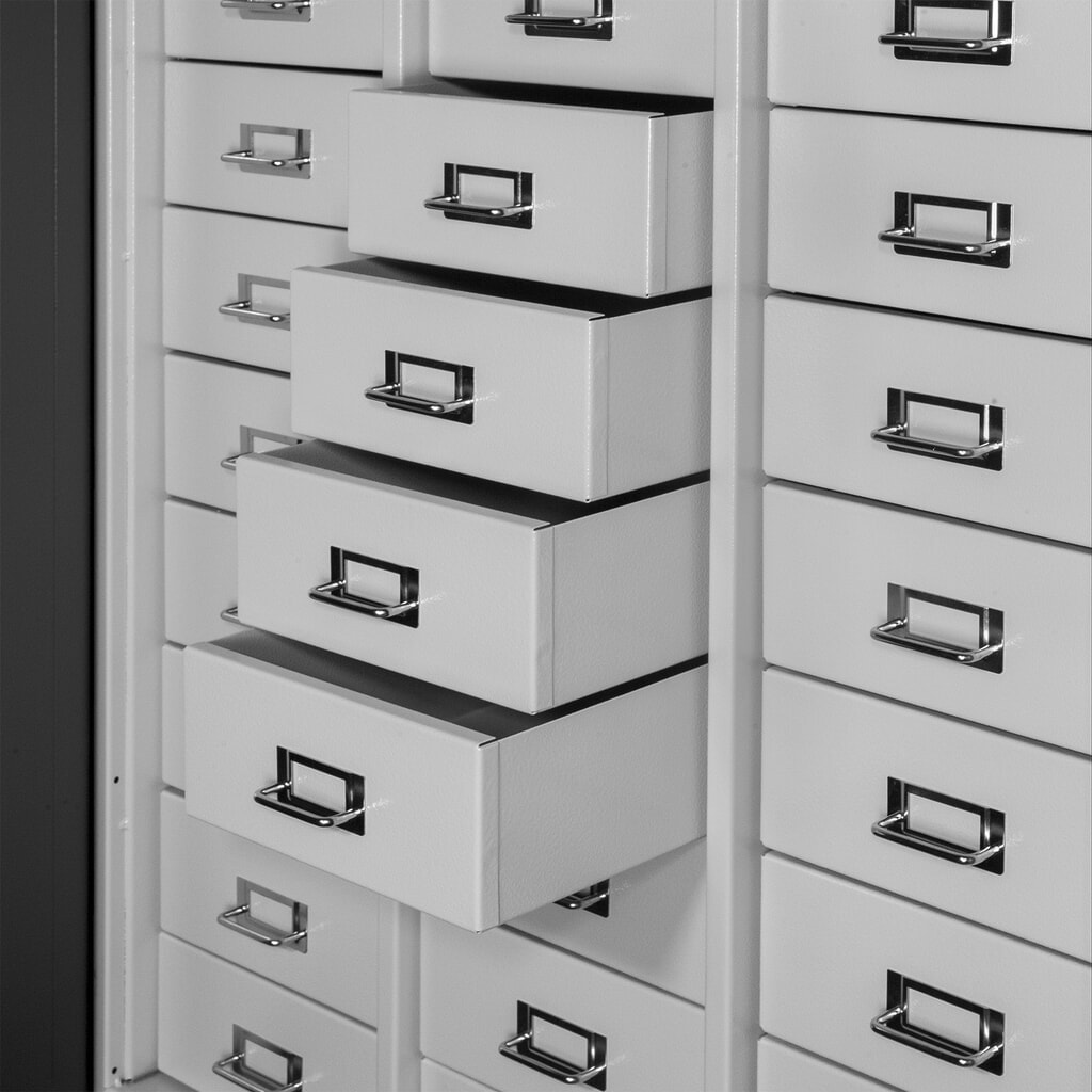 Steinbock® Werkzeugschrank, 27 Schubladen, 3 Fächer, lichtgrau/anthrazitgrau Produktabbildung Nr. 4: Steinbock® Werkzeugschrank, 27 Schubladen, 3 Fächer, lichtgrau/anthrazitgrau