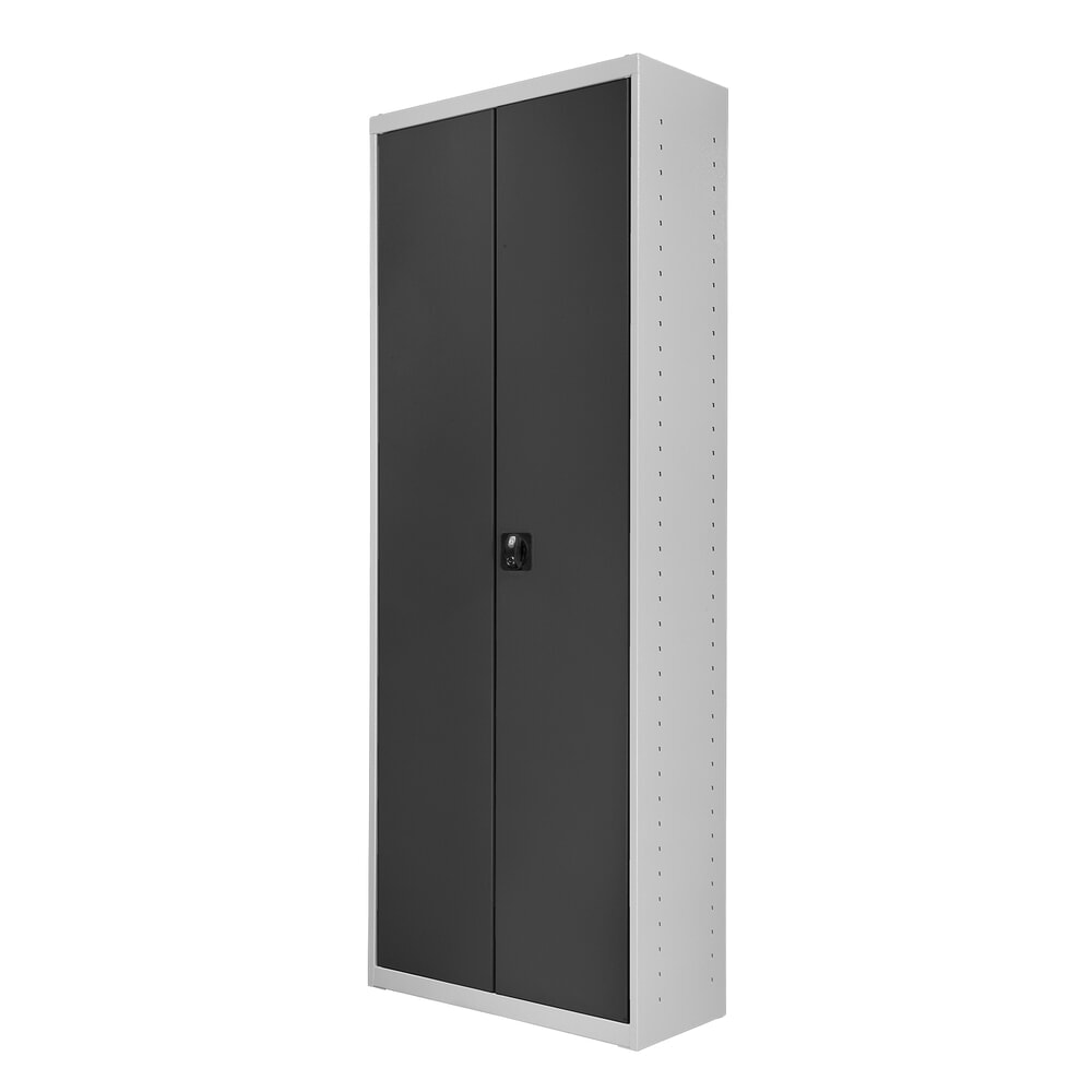 Produktabbildung Nr. 2: HEMMDAL Flügeltüren-Magazinschrank, 12 Sichtlagerkästen Größe 3, 54 Sichtlagerkästen Größe 2L, 15 Fachböden, lichtgrau/anthrazitgrau