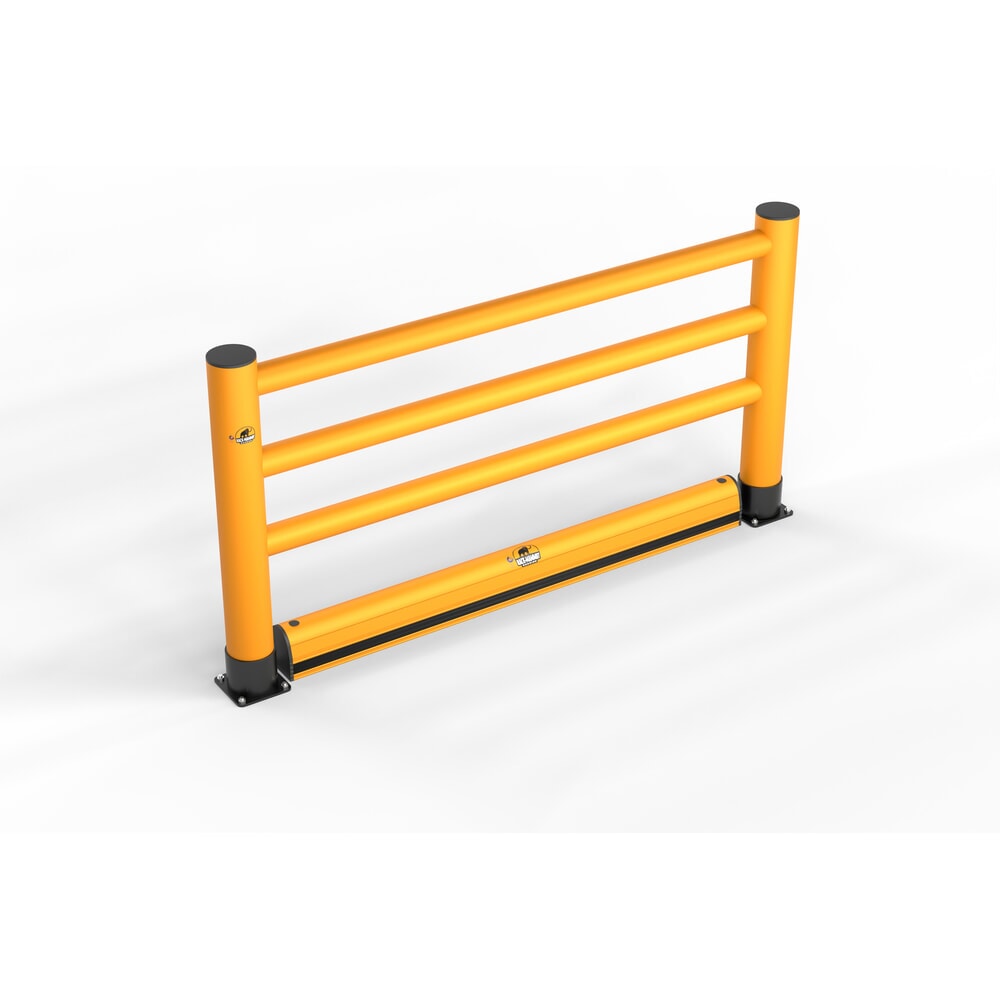 Produktabbildung: A.M.P.E.R.E. Rammschutzgeländer Rack Mammut®, Handlauf Extra, Länge 2,00 m