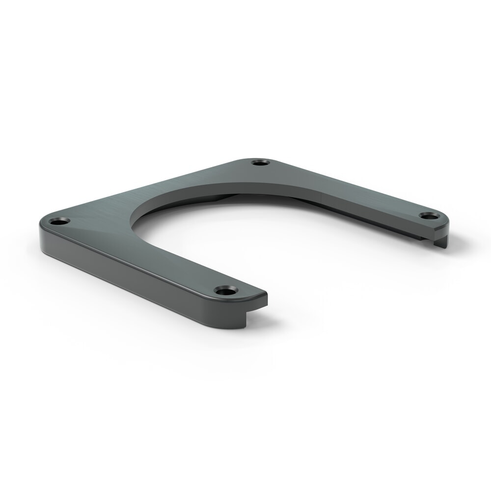 Produktabbildung: Montageplatte für A.M.P.E.R.E. Rammschutzplanke Rack Mammut®, HxBxT 25 mm x 240 mm x 220 mm