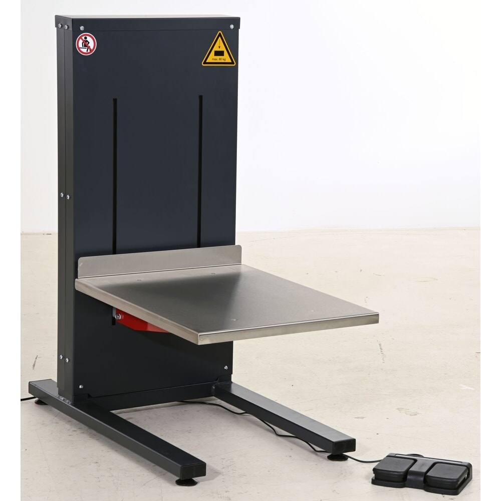 Produktabbildung: Rocholz Höhenverstellbarer Packtisch, elektrisch, stationär, HxBxT 360 - 860 mm x 450 mm x 856 mm