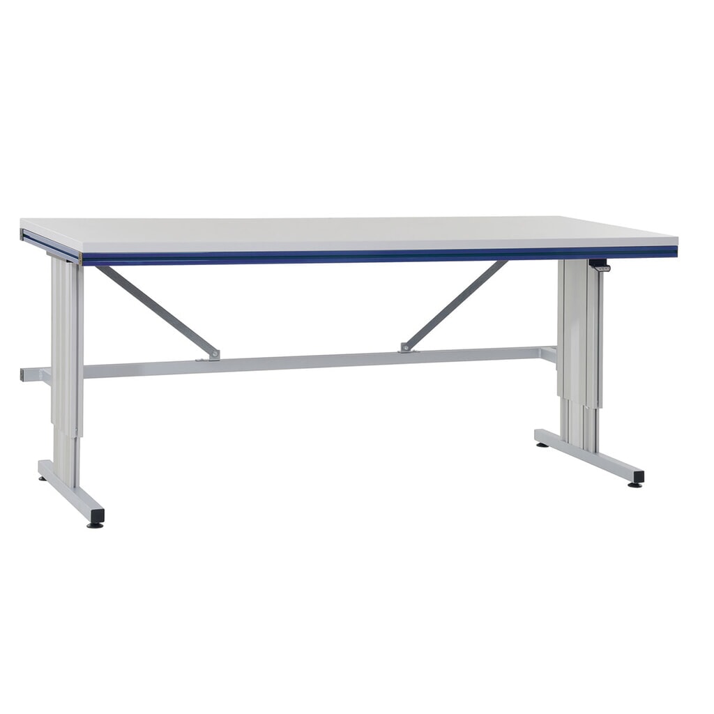 Produktabbildung Nr. 1: Rocholz Höhenverstellbarer Packtisch SYSTEM FLEX, elektrisch, HxBxT 720–1120 mm x 1200 mm x 800 mm