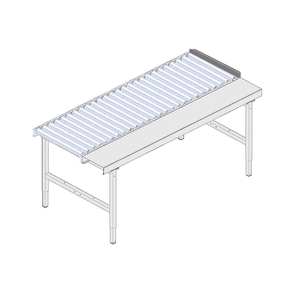 Produktabbildung Nr. 2: Endanschlag für Rocholz Packtisch SYSTEM 2000, HxBxT 100 mm x 600 mm x 10 mm
