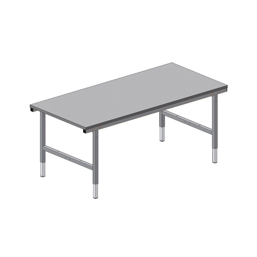 Produktabbildung Nr. 2: Rocholz Höhenverstellbarer Packtisch SYSTEM 2000, manuell, HxBxT 710–960 mm x 1600 mm x 800 mm