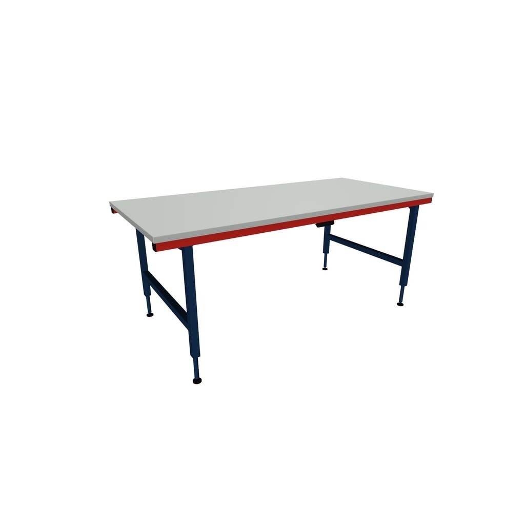 Rocholz Höhenverstellbarer Packtisch SYSTEM 2000, elektrisch, HxBxT 710–960 mm x 2000 mm x 920 mm Produktabbildung Nr. 1: Rocholz Höhenverstellbarer Packtisch SYSTEM 2000, elektrisch, HxBxT 710–960 mm x 2000 mm x 920 mm