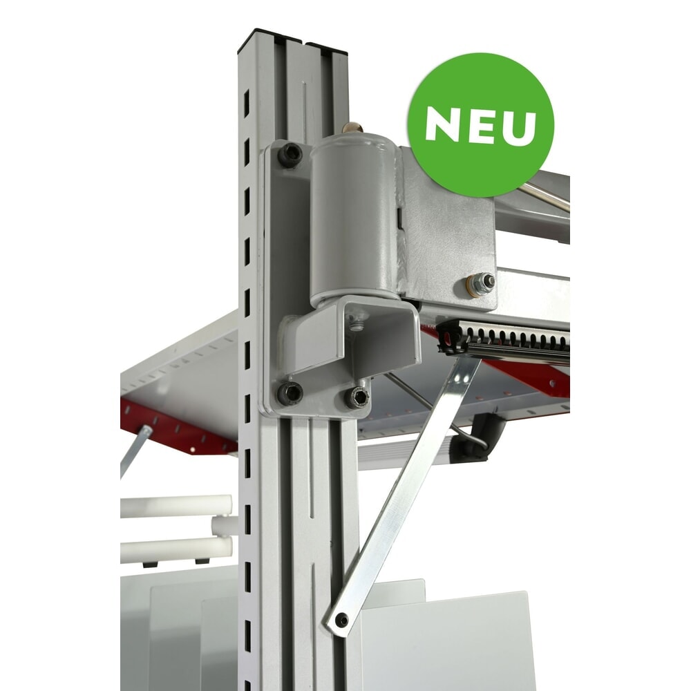 Produktabbildung: Rocholz-Profil mit Lochung, Heavy Duty, für Rocholz Packtisch SYSTEM FLEX, HxBxT 1725 mm x 40 mm x 80 mm