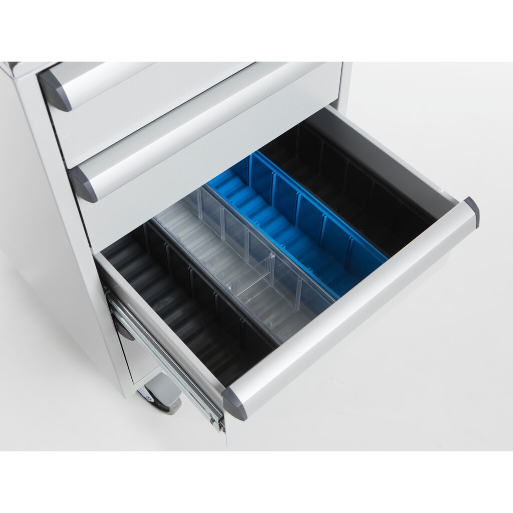 Produktabbildung Nr. 4: TRESTON Schubladenblock 45/56-2 Standard, ESD, HxBxT 700 x 450 x 520 mm, Schubladen: 2x 100 mm, 2x 150 mm, mit Rollen