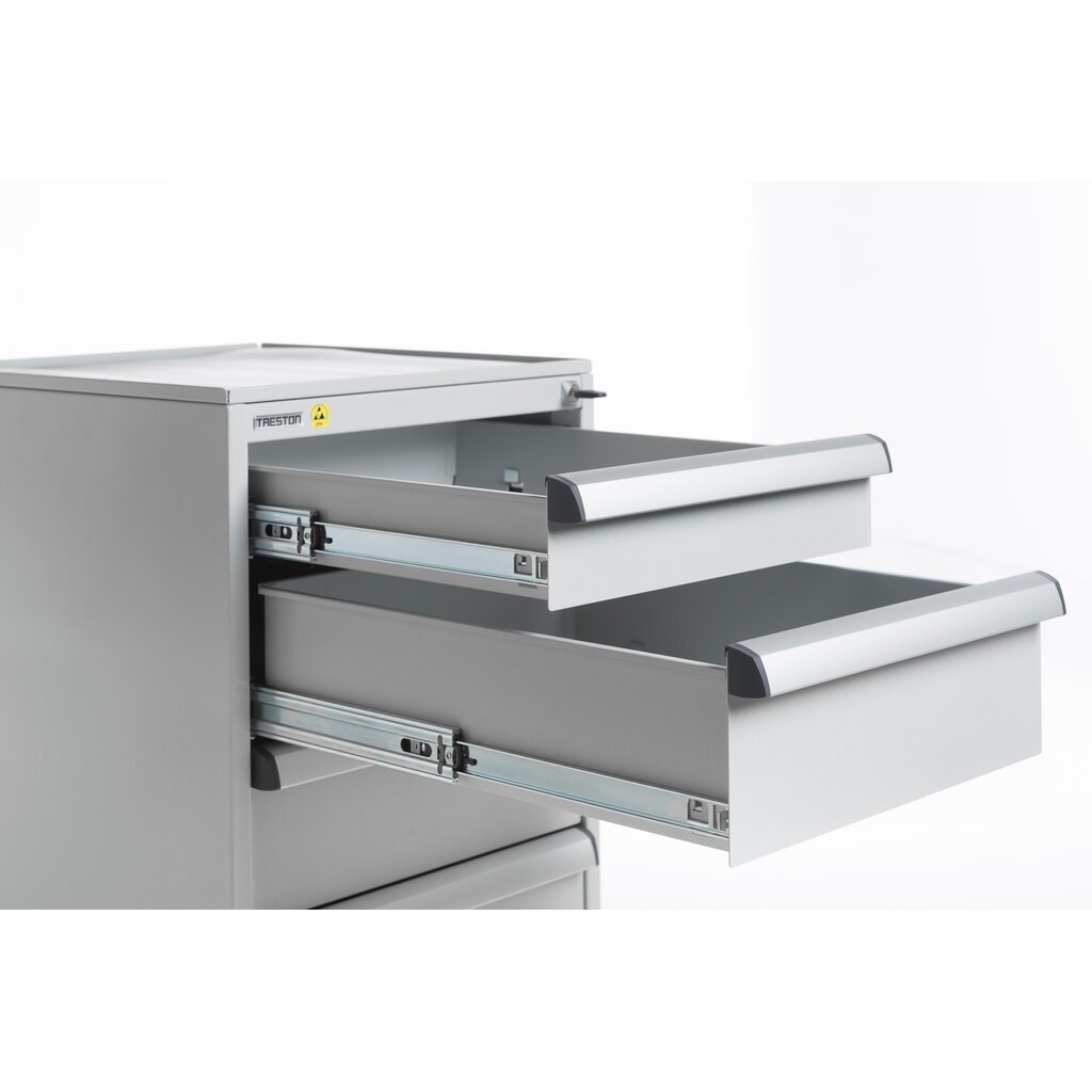Produktabbildung Nr. 6: TRESTON Schubladenblock 45/56-2 Standard, ESD, HxBxT 700 x 450 x 520 mm, Schubladen: 2x 100 mm, 2x 150 mm, mit Rollen