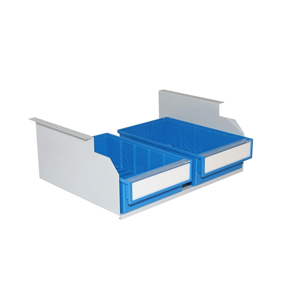 Produktabbildung Nr. 7: TRESTON Werkzeughalterbox PPH mit 2 Schubladen, blau