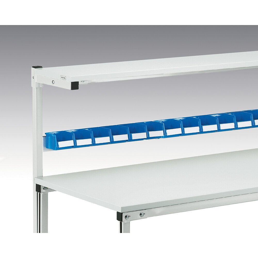 Produktabbildung Nr. 3: Einhängeleiste für TRESTON Arbeitstisch mit Etagenbord, Breite 1.200 mm