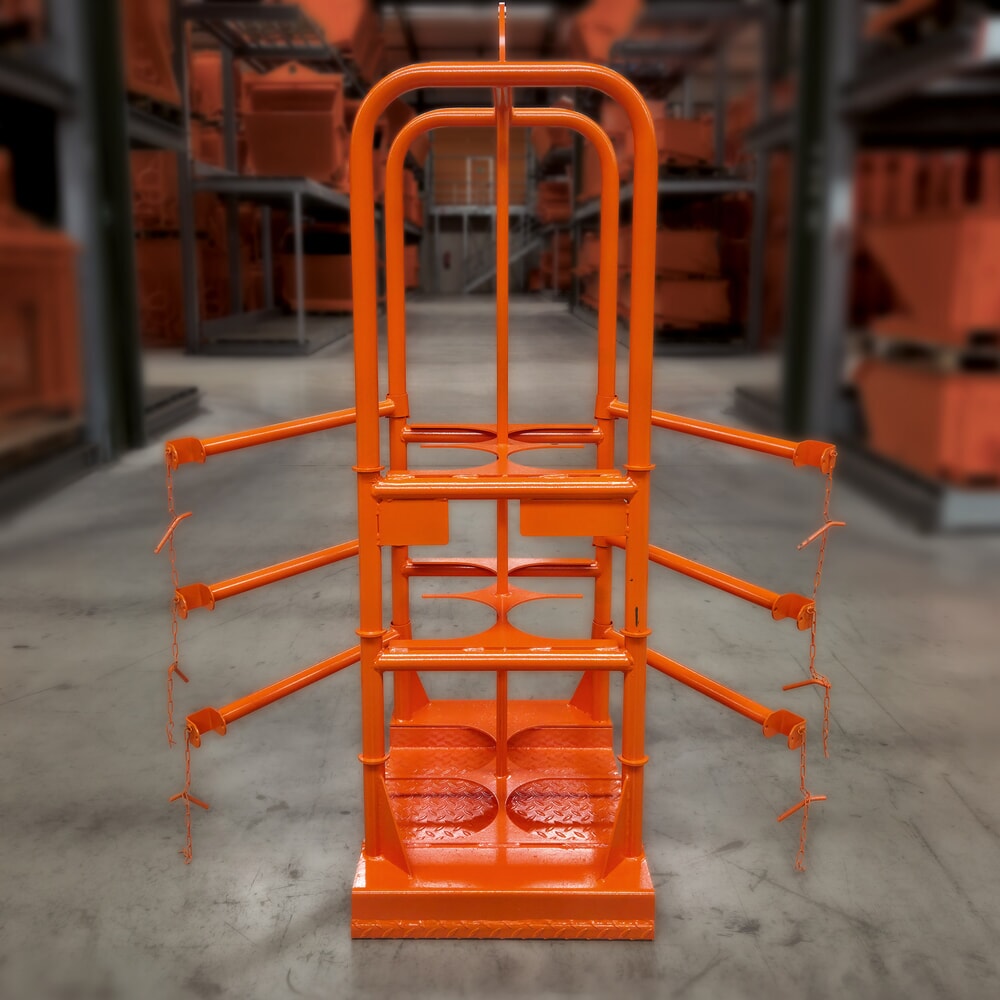 Produktabbildung Nr. 3: Eichinger® Gasflaschenkorb, 4 Flaschen ø 250 mm, reinorange