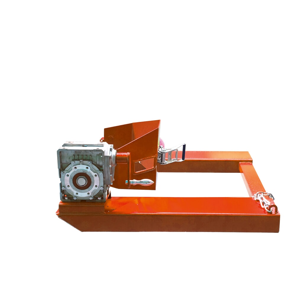 Produktabbildung: Eichinger® Fass- und Tonnenkipper, Kurbel, 1 x Fass reinorange
