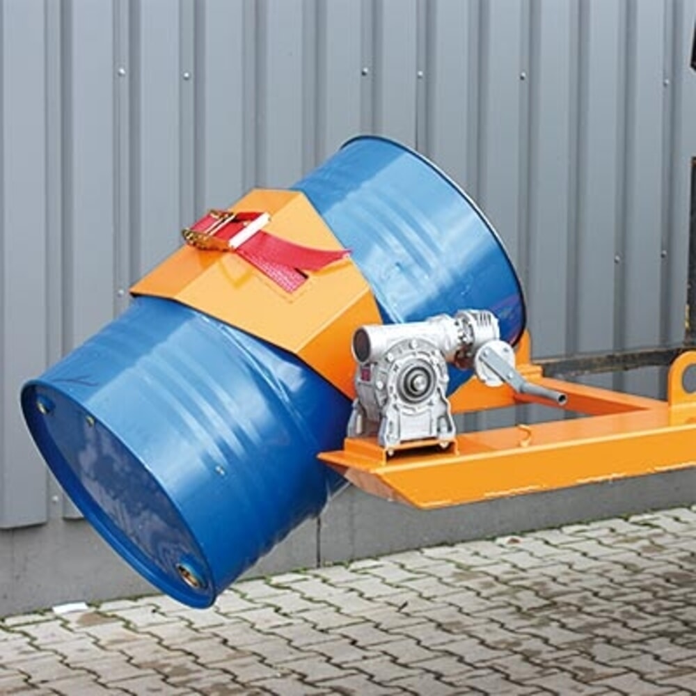 Produktabbildung Nr. 5: Eichinger® Fass- und Tonnenkipper, Kurbel, 1 x Fass reinorange