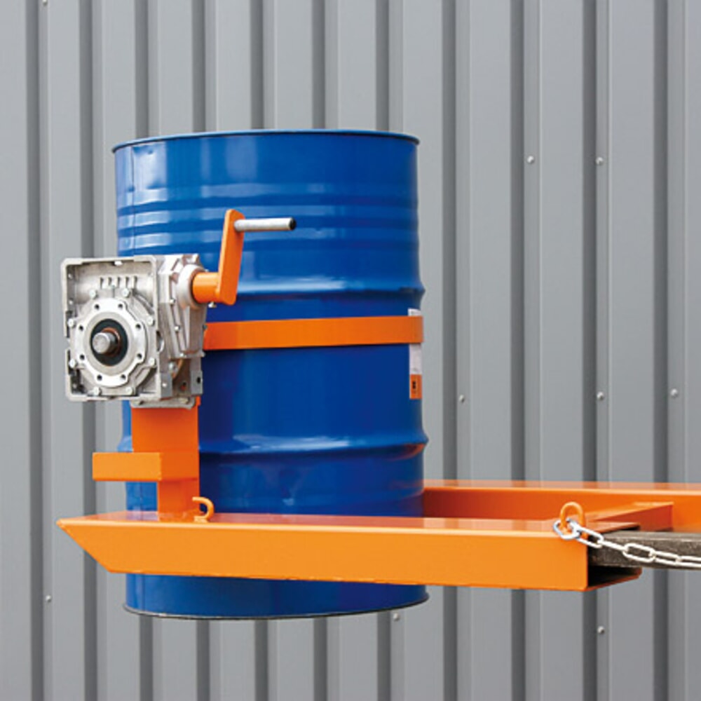 Produktabbildung Nr. 3: Eichinger® Fasskipper, Kurbel, 1 x Fass reinorange