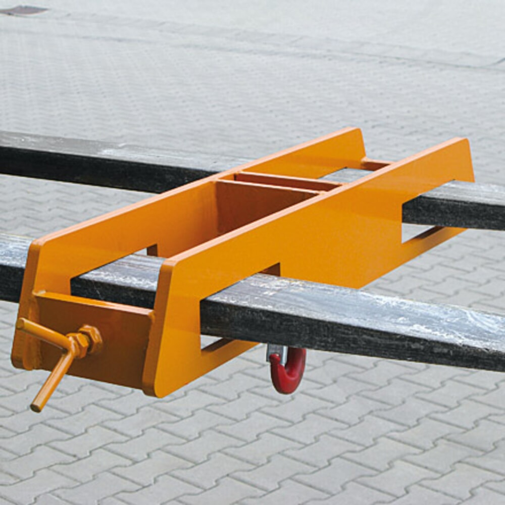 Produktabbildung Nr. 4: Eichinger® Lasthaken Stapler-Aufsatz über zwei Gabelzinken, 2500 kg, reinorange