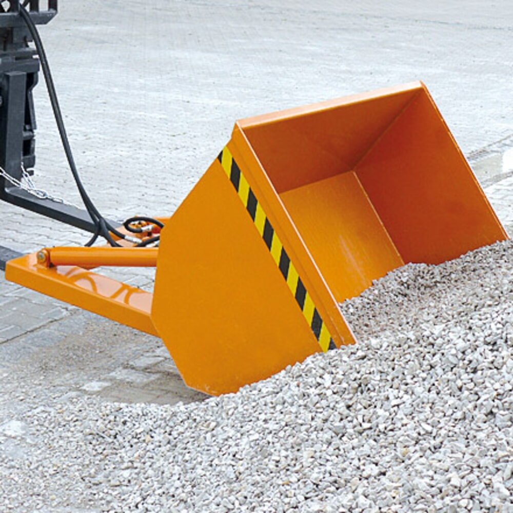 Produktabbildung Nr. 3: Eichinger® Ladeschaufel mit hydraulischer Kippvorrichtung, 1600 kg, 500 Liter reinorange