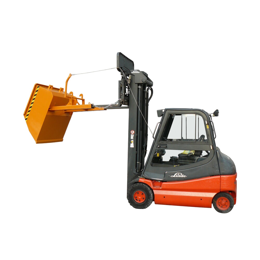 Produktabbildung Nr. 6: Eichinger® Schaufel mit Staplergabel-Durchschub, 1500 kg, 300 Liter reinorange