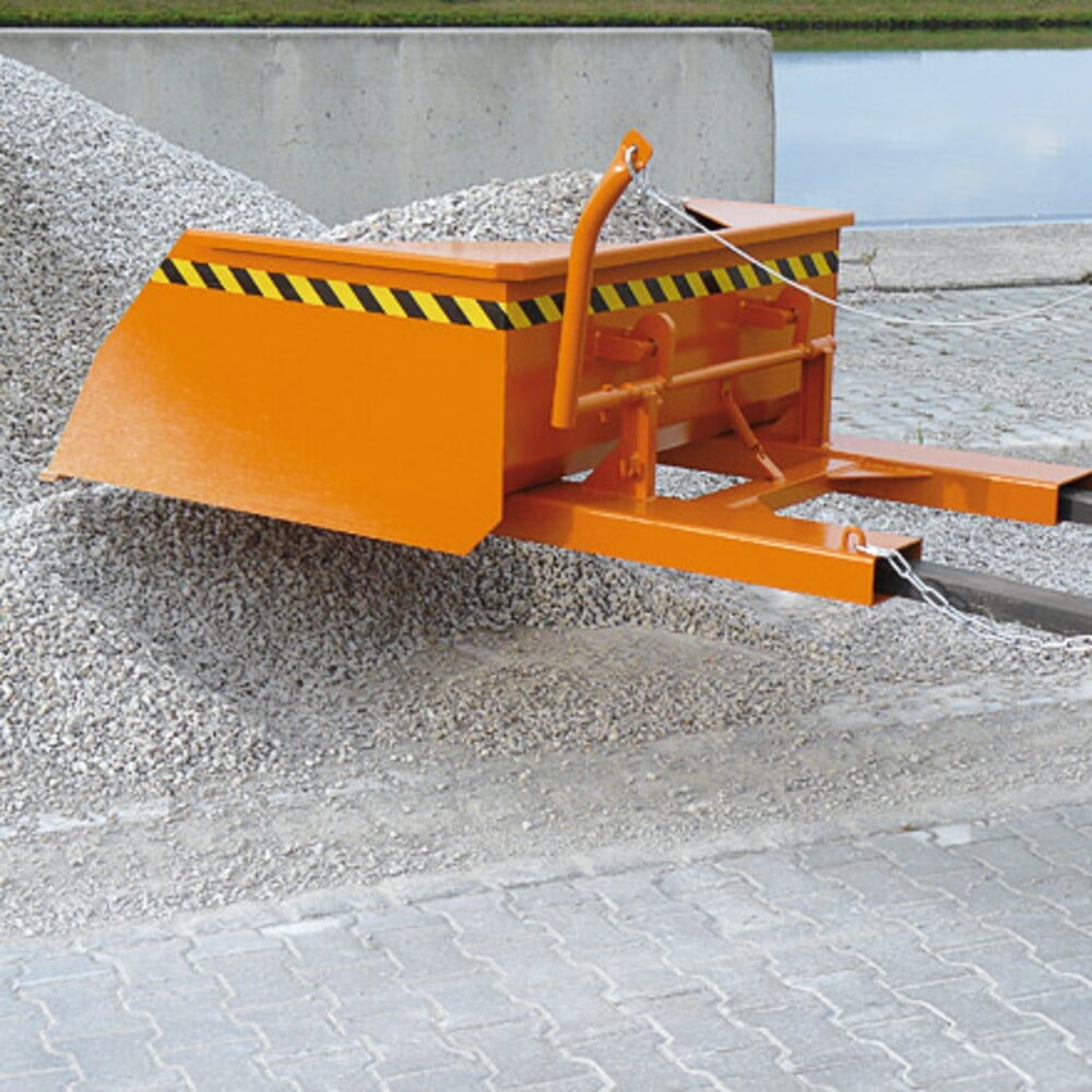 Produktabbildung Nr. 5: Eichinger® Schaufel mit geschlossenen Stapler-Einfahrtaschen, 1500 kg, 300 Liter reinorange