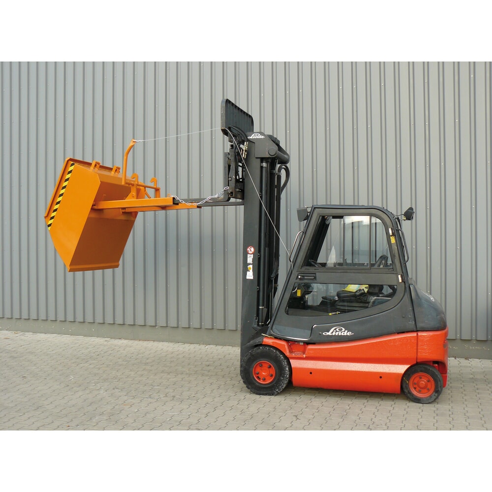 Produktabbildung Nr. 6: Eichinger® Schaufel mit geschlossenen Stapler-Einfahrtaschen, 1500 kg, 300 Liter reinorange