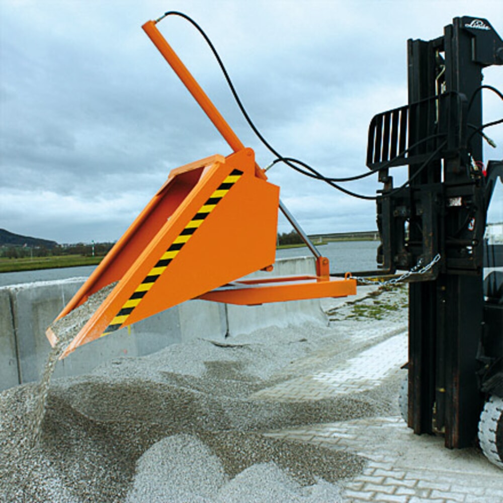 Produktabbildung Nr. 5: Eichinger® Schaufel mit hydraulischer Kippvorrichtung, 1000 kg, 500 Liter, reinorange