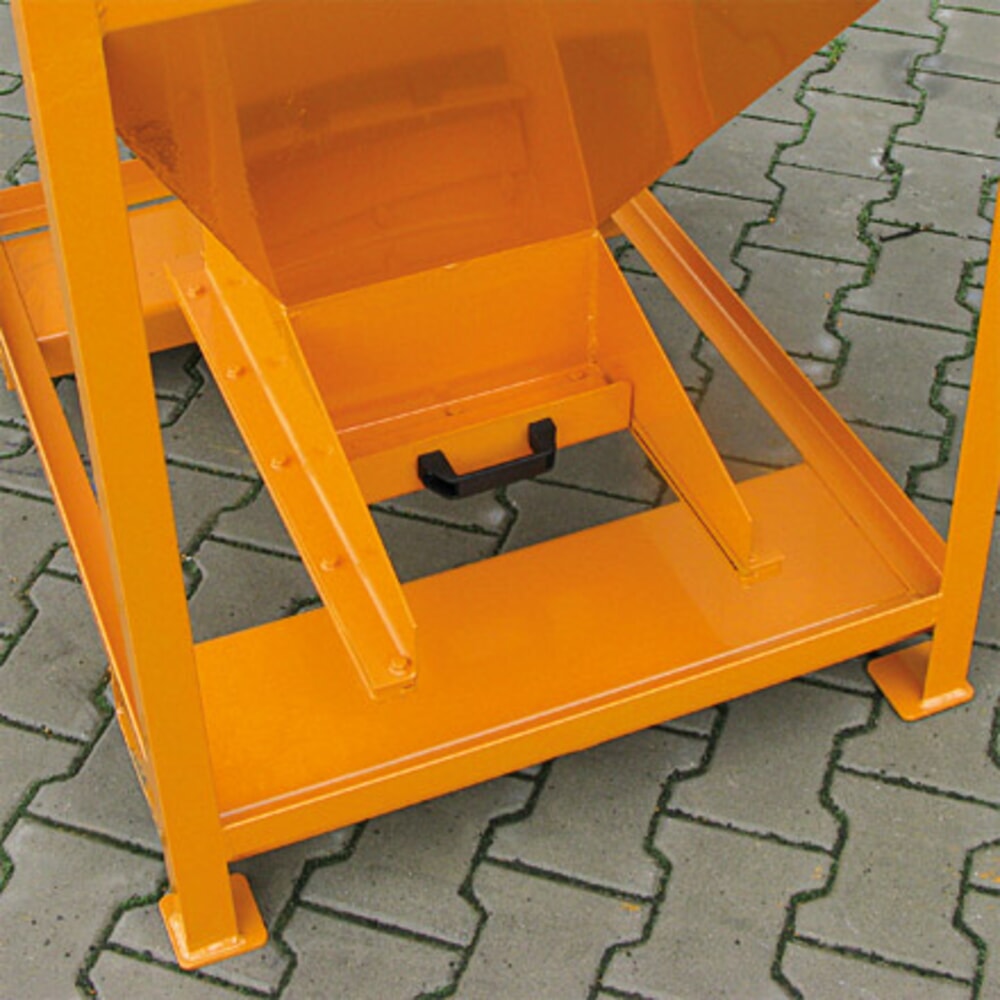 Produktabbildung Nr. 4: Eichinger® Silobehälter mit Dosier-Schiebeklappe am Auslauftrichter, 300 Liter reinorange