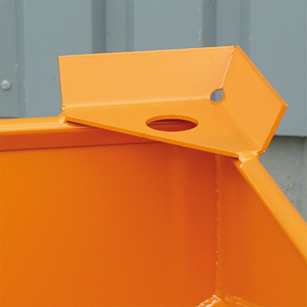 Produktabbildung Nr. 5: Eichinger® Silobehälter mit Dosier-Schiebeklappe am Auslauftrichter, 300 Liter reinorange