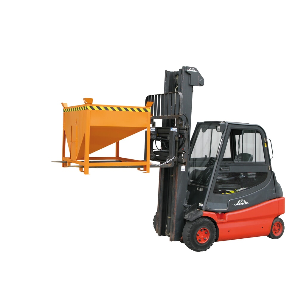 Produktabbildung Nr. 6: Eichinger® Silobehälter mit Auslaufschieber, 300 Liter reinorange