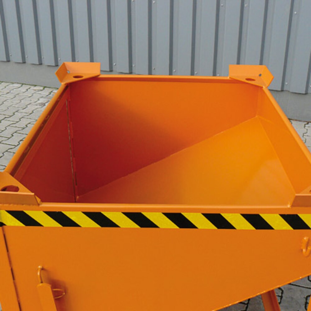 Produktabbildung Nr. 5: Eichinger® Silobehälter mit großflächiger Schüttklappe, 300 Liter reinorange