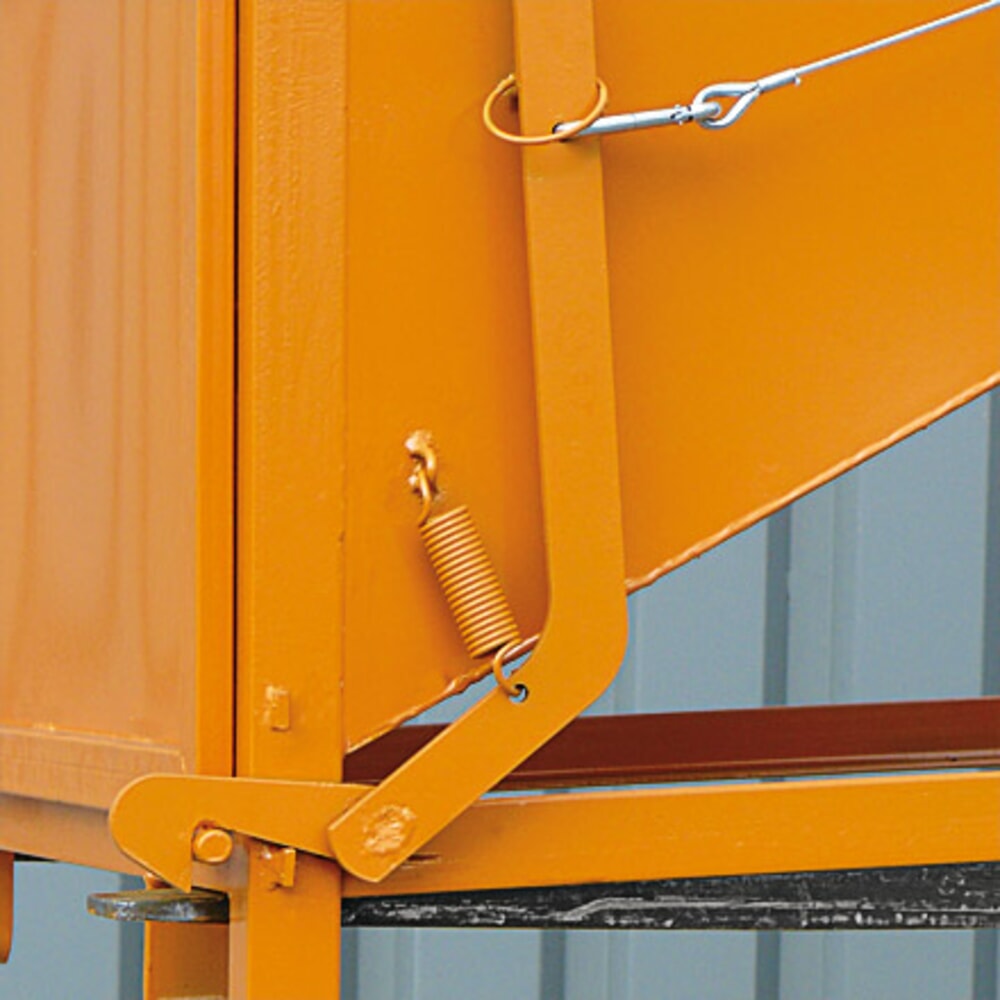 Produktabbildung Nr. 6: Eichinger® Silobehälter mit großflächiger Schüttklappe, 300 Liter reinorange
