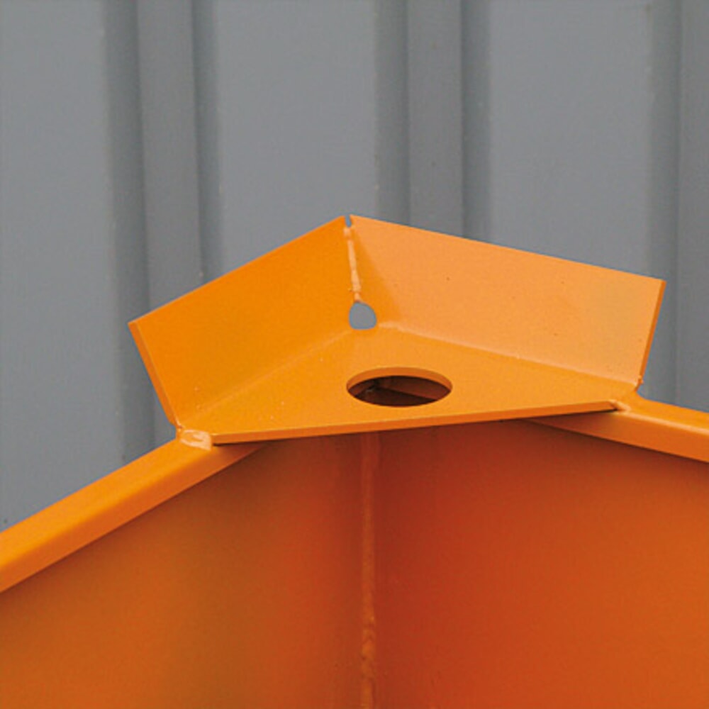 Produktabbildung Nr. 5: Eichinger® Silobehälter Einfahrtaschen und Kranösen, mittigem, per Hebel bedienbarem Auslauf, 300 LIter anthrazitgrau