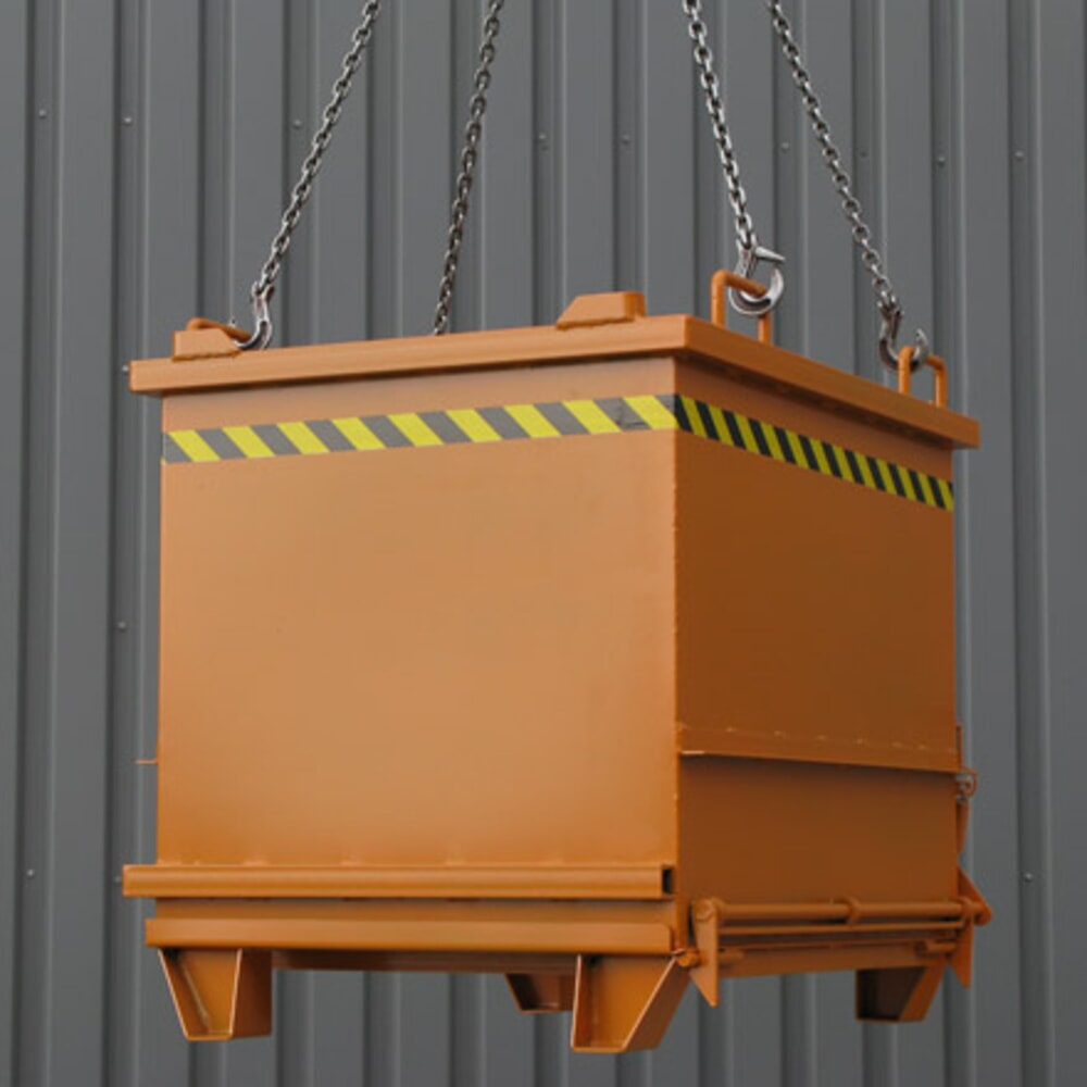 Produktabbildung Nr. 4: Eichinger® Baustoff-Container mit Klappboden, 1000 kg, 300 Liter enzianblau
