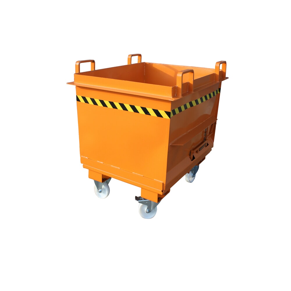 Produktabbildung Nr. 4: Eichinger® Klappbodenbehälter in konischer Ausführung, 1000 kg, 500 Liter reinorange