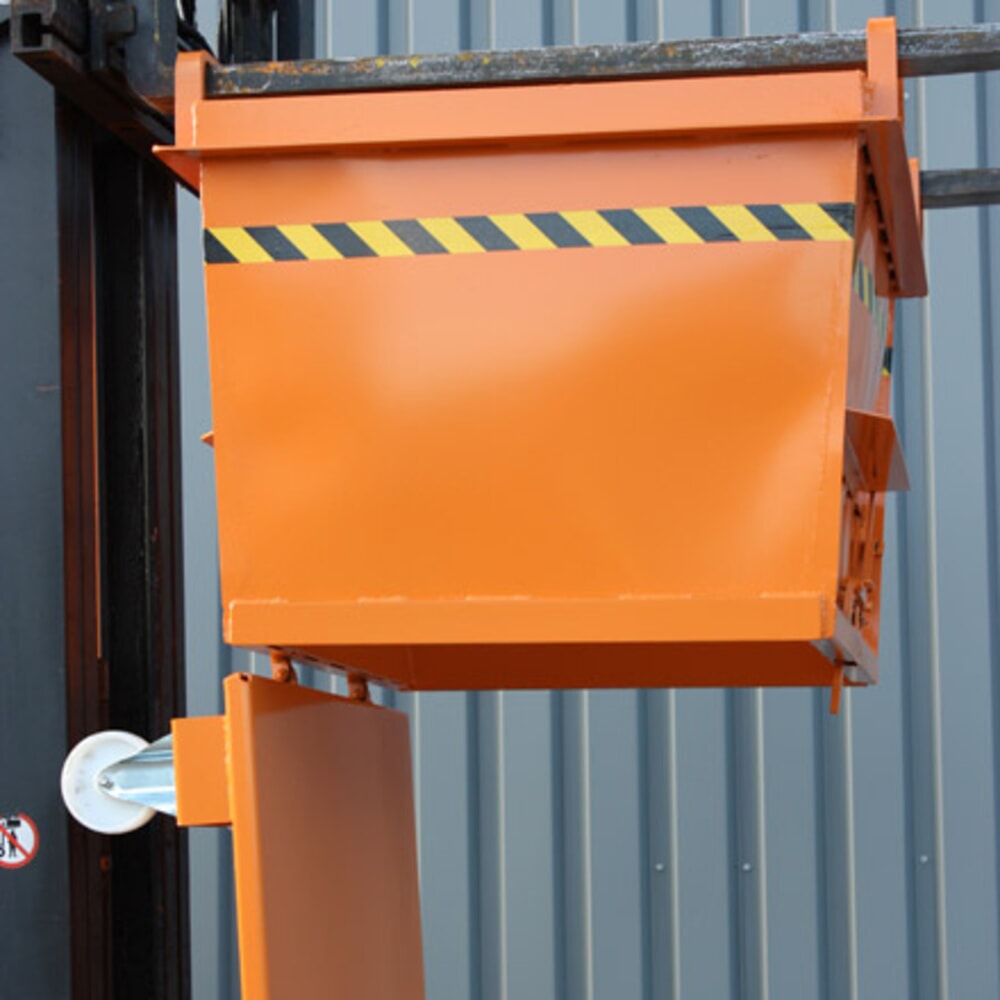 Produktabbildung Nr. 6: Eichinger® Klappbodenbehälter in konischer Ausführung, 1000 kg, 500 Liter reinorange
