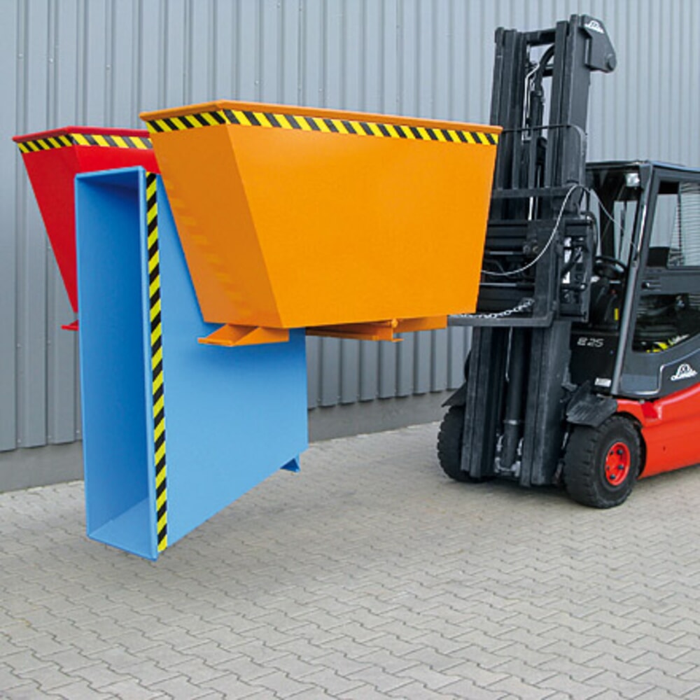 Produktabbildung Nr. 5: Eichinger® Kippbehälter  Sortiersystem 2in1 oder "3in1", 2x900 Liter, reinorange