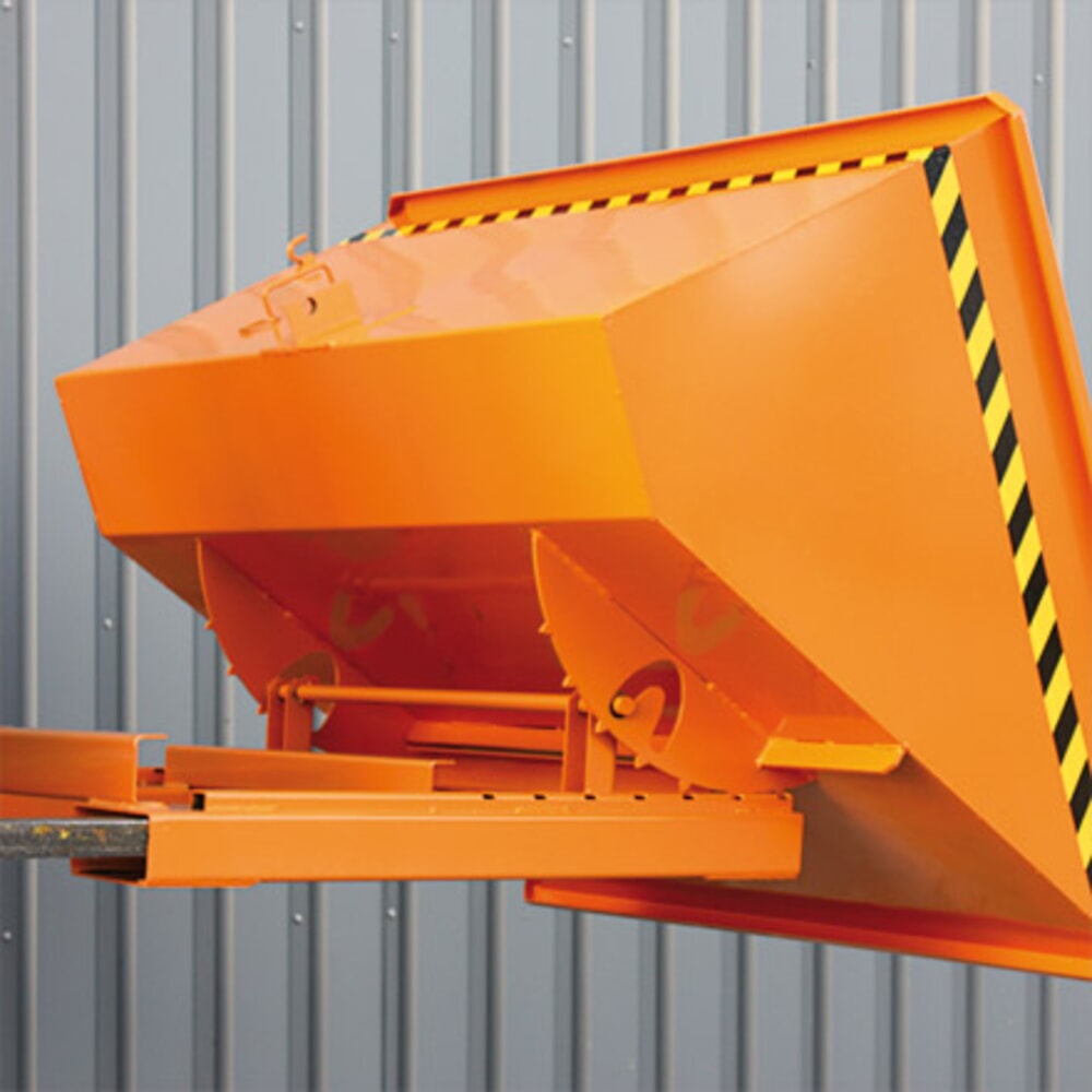 Produktabbildung Nr. 5: Eichinger® Schwerlast-Kippbehälter mit Abrollkufen, 1500 kg, 1250 Liter, anthrazitgrau