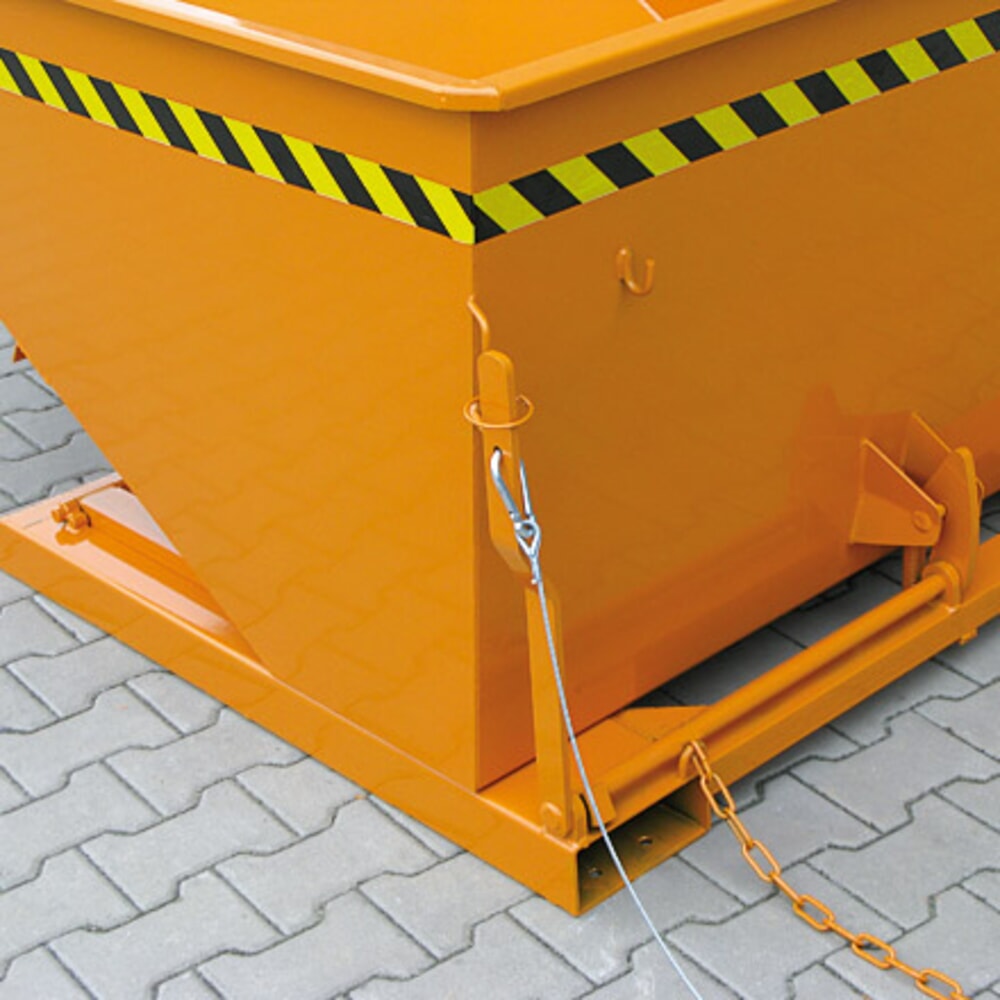 Produktabbildung Nr. 5: Eichinger® Kippbehälter in niedriger Bauhöhe, 1000 kg, 400 Liter, anthrazitgrau