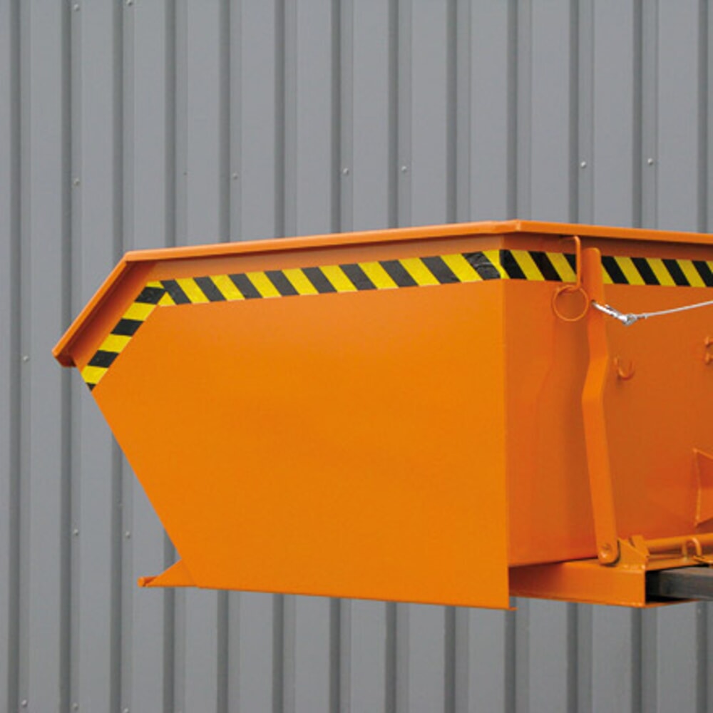 Produktabbildung Nr. 5: Eichinger® Kippbehälter in niedriger Bauhöhe, 1000 kg, 400 Liter, reinorange