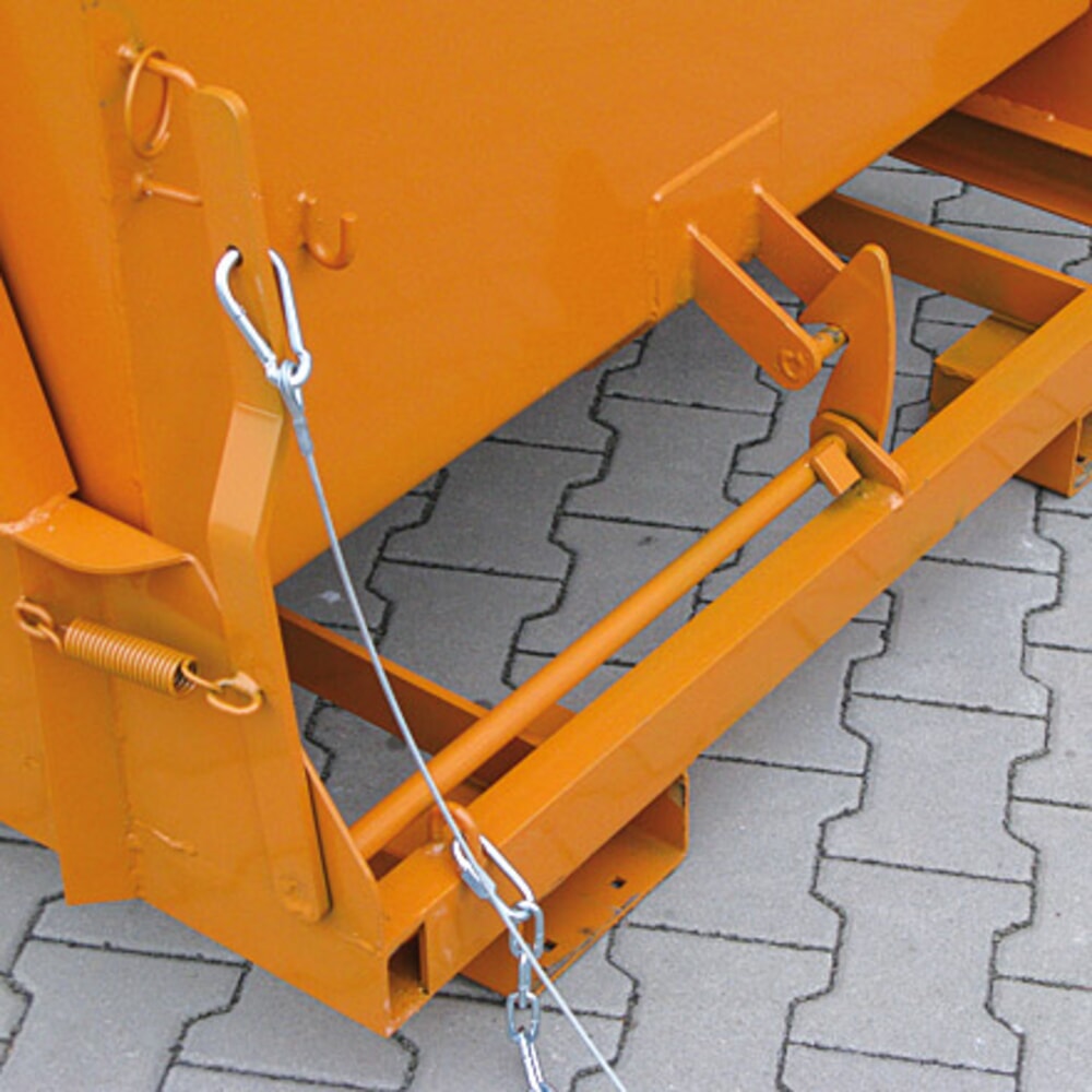 Produktabbildung Nr. 3: Eichinger® Kippbehälter mit geschützten Abrollkufen, 1000 kg, 750 Liter, feuerverzinkt