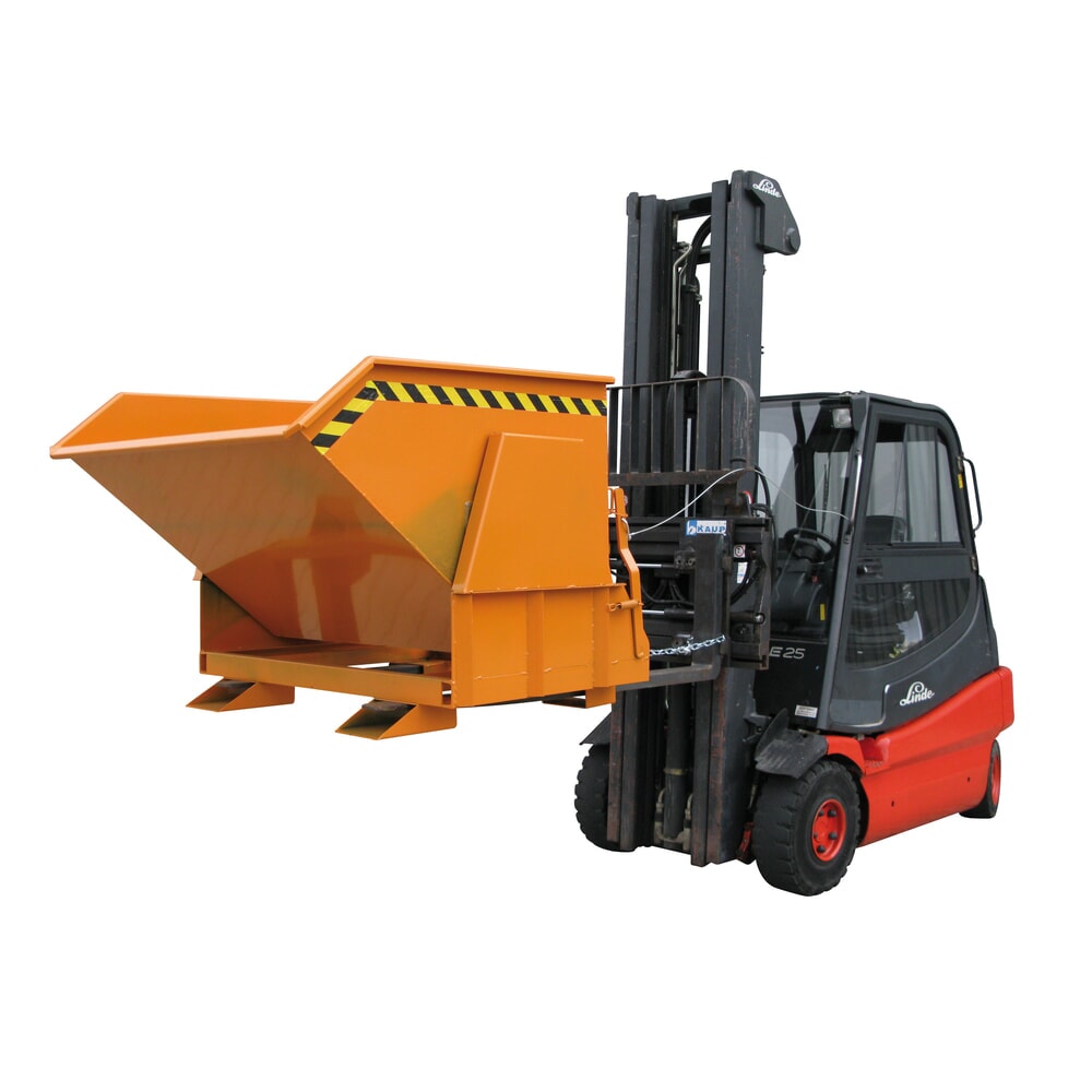 Produktabbildung Nr. 6: Eichinger® Kippbehälter mit geschützten Abrollkufen, 1000 kg, 750 Liter, feuerverzinkt