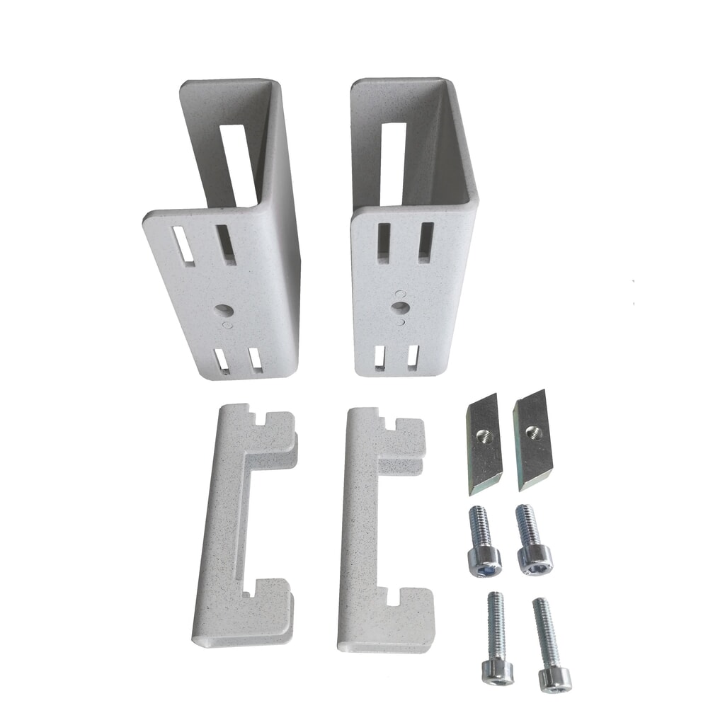 TRESTON Adapter-Set für Schwenkarme an Rasterrohren und C-Aufbauprofilen Produktabbildung: TRESTON Adapter-Set für Schwenkarme an Rasterrohren und C-Aufbauprofilen